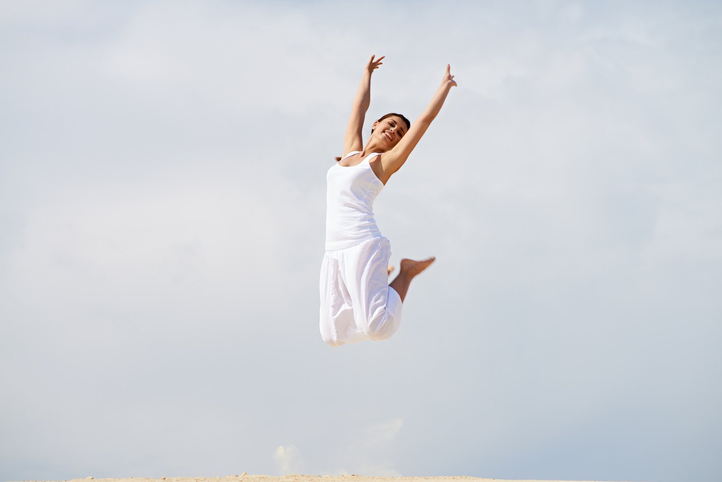 Woman jumping